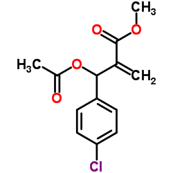 methyl 2-(acetoxy(4-chlorophenyl)methyl)acrylate Structure