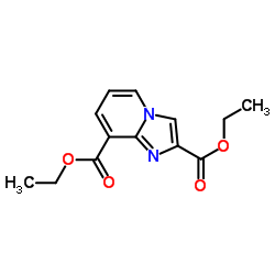IMidazo[1,2-a]pyridine-2,8-dicarboxylic acid, 2,8-diethyl ester Structure