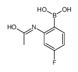 (2-Acetamido-4-fluorophenyl)boronic acid Structure