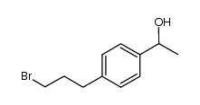 1-(4-(3-bromopropyl)phenyl)ethanol Structure