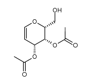 3,4-di-O-acetyl-1,5-anhydro-2-deoxy-D-lyxo-hex-1-enitol结构式