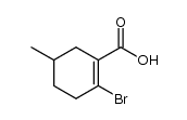 2-bromo-5-methylcyclohex-1-enecarboxylic acid Structure