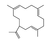 1,5,9-trimethyl-12-prop-1-en-2-ylcyclotetradeca-1,5,9-triene结构式