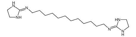 N,N'-bis(4,5-dihydro-1H-imidazol-2-yl)dodecane-1,12-diamine结构式