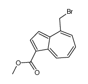 methyl 4-(bromomethyl)azulene-1-carboxylate结构式