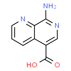 8-氨基-1,7-萘啶-5-羧酸结构式