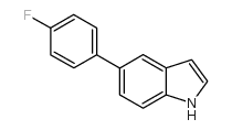 5-(4-氟苯基)-1H-吲哚结构式