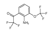 1-[2-amino-3-(trifluoromethoxy)phenyl]-2,2,2-trifluoro-ethanone Structure