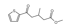 3-methyl-5-oxo-5-[2]thienyl-valeric acid methyl ester Structure