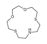 1,4-dioxa-7,13-dithia-10-azacyclopentadecane结构式