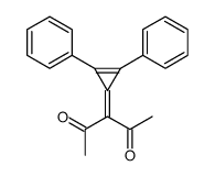 3-(2,3-diphenylcycloprop-2-en-1-ylidene)pentane-2,4-dione Structure