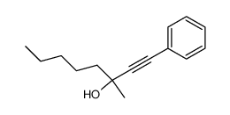 3-methyl-1-phenyl-oct-1-yn-3-ol结构式