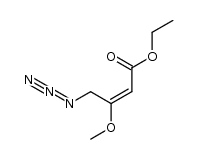 (E)-ethyl 4-azido-3-methoxybut-2-enoate结构式