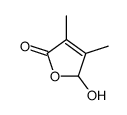 2-hydroxy-3,4-dimethyl-2H-furan-5-one结构式