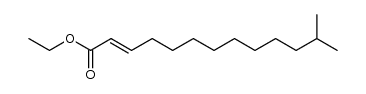 ethyl E-12-methyltridec-2-enoate结构式