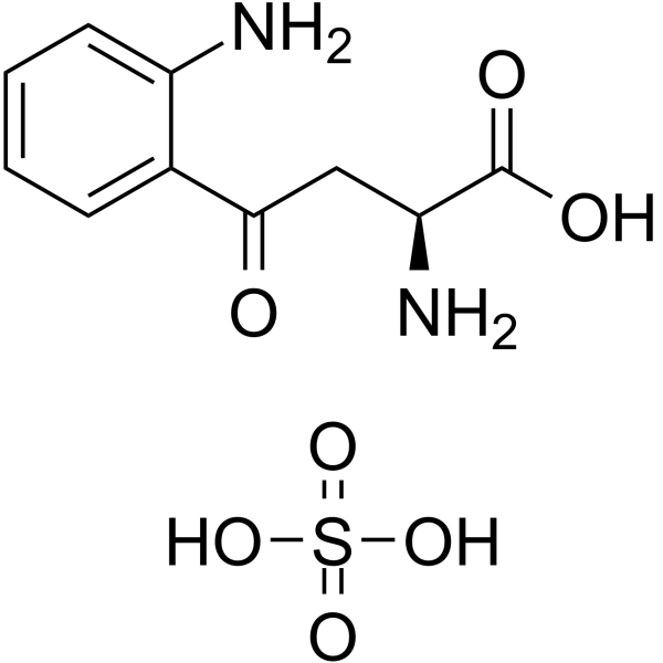 L-犬尿氨酸硫酸盐结构式