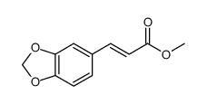 1,3-苯并二氧杂环戊烯-5-基-2-丙烯酸甲酯结构式