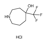 4-(Trifluoromethyl)Azepan-4-Ol Hydrochloride结构式