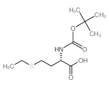 (S)-2-((TERT-BUTOXYCARBONYL)AMINO)-4-(ETHYLTHIO)BUTANOIC ACID structure