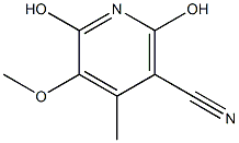 2,6-二羟基-5-甲氧基-4-甲基尼古丁腈结构式