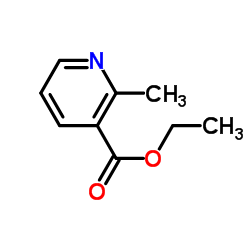 Ethyl 2-methylnicotinate structure