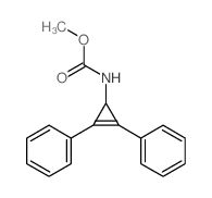 methyl N-(2,3-diphenyl-1-cycloprop-2-enyl)carbamate结构式
