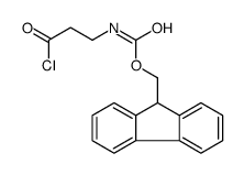 9H-fluoren-9-ylmethyl N-(3-chloro-3-oxopropyl)carbamate结构式