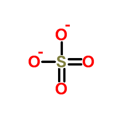 Sulfate dianion结构式