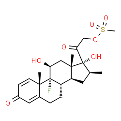 betamethasone 21-mesylate结构式