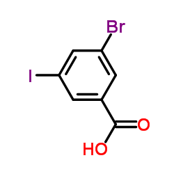 3-溴-5-碘苯甲酸结构式