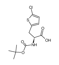 BOC-L-2-(5-CHLOROTHIENYL)ALANINE结构式