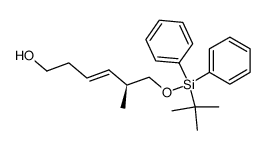 (S)-6-((tert-butyldiphenylsilyl)oxy)-5-methylhex-3-en-1-ol结构式