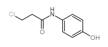 3-chloro-N-(4-hydroxyphenyl)propanamide Structure