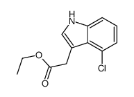 ethyl 2-(4-chloro-1H-indol-3-yl)acetate Structure