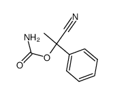 Mandelonitrile, alpha-methyl-, carbamate (ester) (8CI) Structure