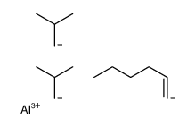 Diisobutyl[(E)-1-hexenyl] aluminum结构式