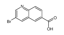 3-溴喹啉-6-羧酸结构式