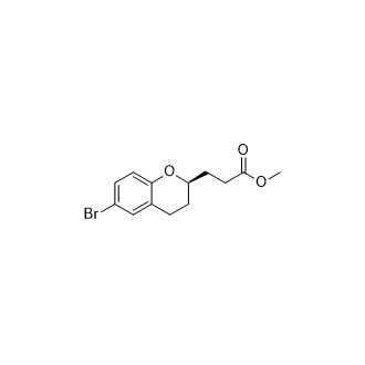 Methyl (R)-3-(6-bromochroman-2-yl)propanoate Structure