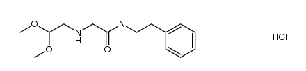 2-[(2,2-dimethoxyethyl)amino]-N-(2-phenylethyl)acetamide hydrochloride Structure