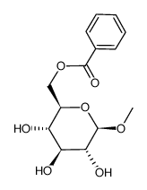 methyl O6-benzoyl-β-D-glucoside Structure