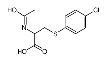2-(Acetylamino)-3-[(4-chlorophenyl)thio]propanoic acid Structure