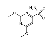 2,6-dimethoxy-pyrimidine-4-sulfonic acid amide结构式