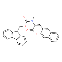 Fmoc-N-methyl-3-(2-naphthyl)-L-alanine Structure