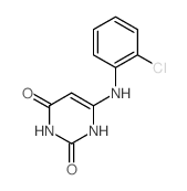 6-[(2-chlorophenyl)amino]-1H-pyrimidine-2,4-dione结构式