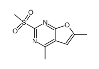 2-methanesulfonyl-4,6-dimethyl-furo[2,3-d]pyrimidine Structure