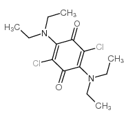 2,5-Cyclohexadiene-1,4-dione,2,5-dichloro-3,6-bis(diethylamino)- Structure