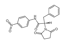N-succinyl-L-phenylalanine-p-nitroanilide Structure