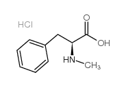 (S)-2-(甲基氨基)-3-苯基丙酸盐酸盐结构式