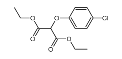 2-(4-chlorophenoxy)-1,3-propanedioic acid diethyl ester结构式