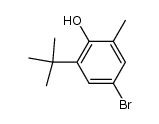 4-bromo-2-(tert-butyl)-6-methylphenol结构式